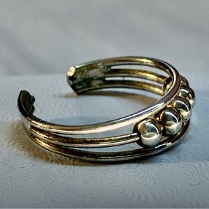 Dainty Sterling Silver Toe Ring With Open Back For Comfort Wear Adjustable Size